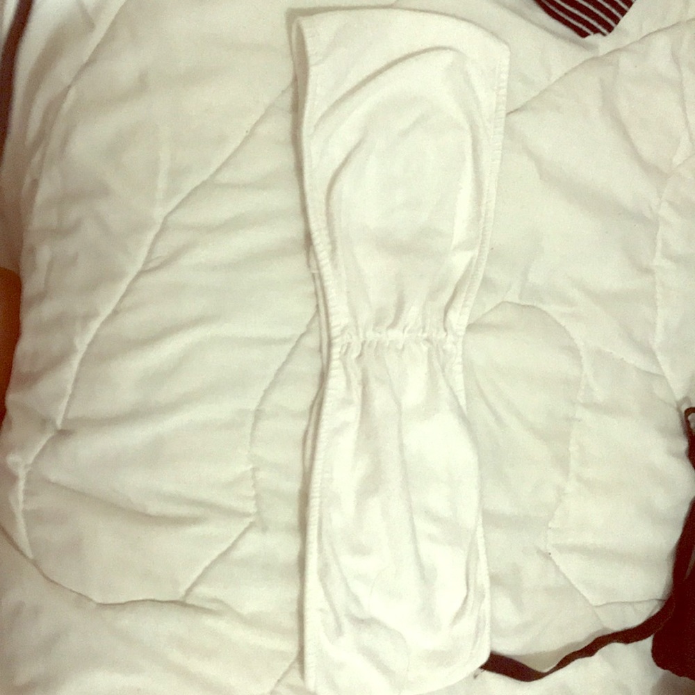 White Strapless bra/ bandeau
